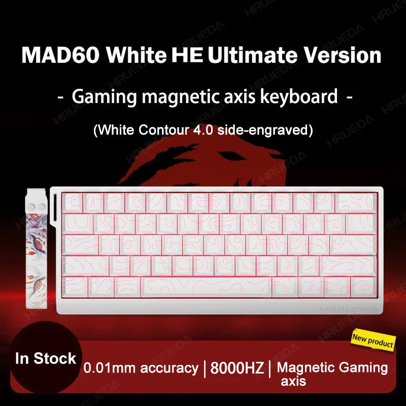 FGG Madlions Mad60 HE Mad68 Pro HE E-Sports Magnetic Switch Mechanical Keyboard RGB Wired Hot Swap 8K Customized Gaming Keyboard