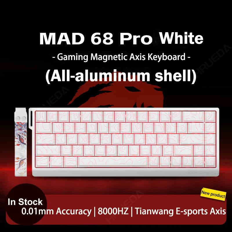 FGG Madlions Mad60 HE Mad68 Pro HE E-Sports Magnetic Switch Mechanical Keyboard RGB Wired Hot Swap 8K Customized Gaming Keyboard