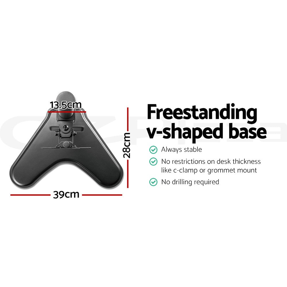 Artiss Monitor Stand Arm Dual HD LED TV Freestanding Mount Holder 2 Arm Display